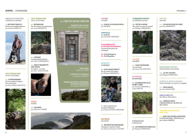 Isula Muntagna sommaire numéro 1 Isula Muntagna sommaire numéro 1