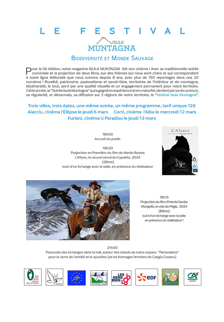 FestivalNomadeIsulaMuntagnaAiacciu, Corti, Bastia/Furiani
